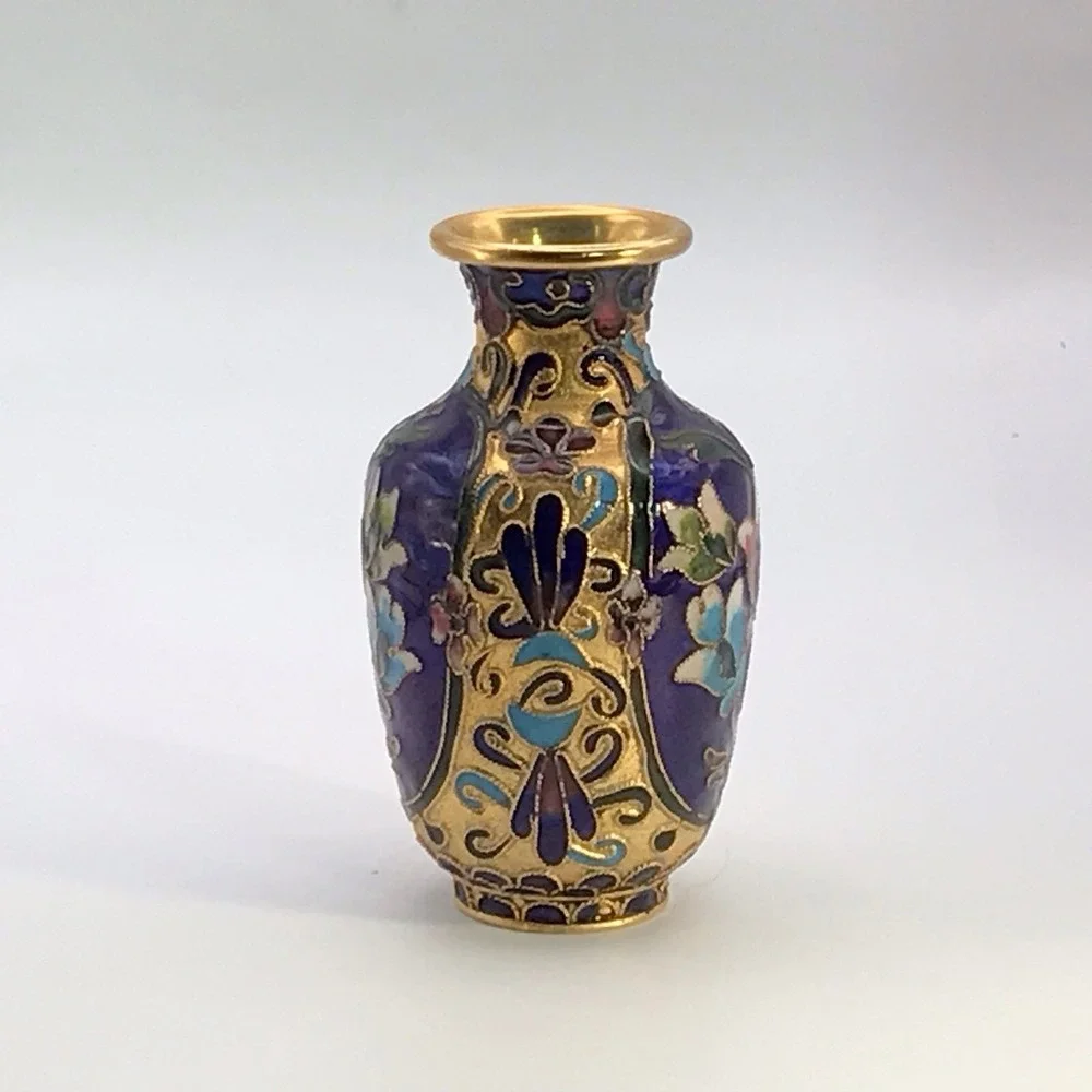 Vintage‎ Chinese Cloisonné Vase 4